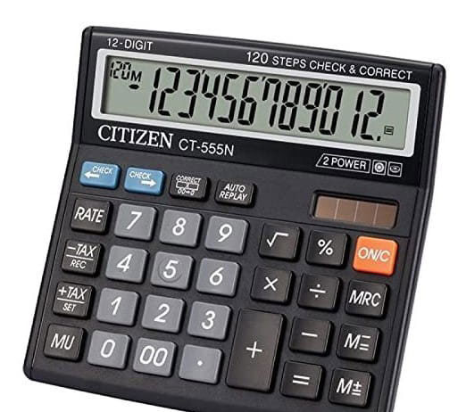 Funkcjonalny kalkulator wyposażony w liczne funkcje
